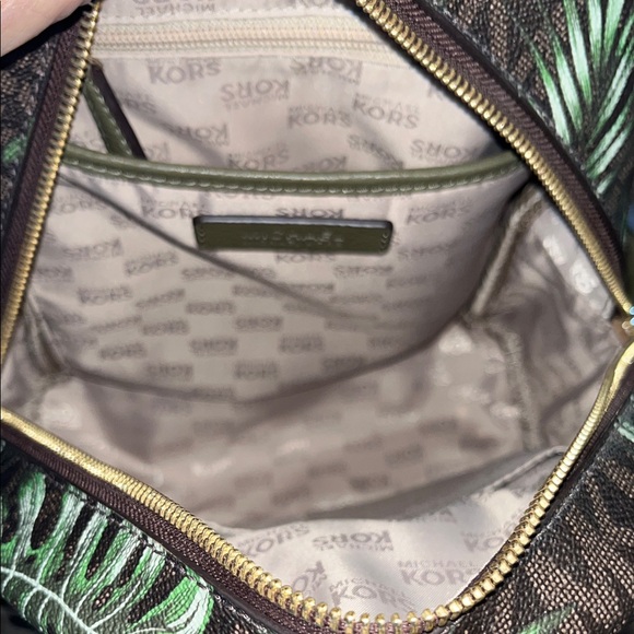 Sold EUC Authentic Michael Kors Abbey Palm Leaf Backpack - Picture 5 of 5